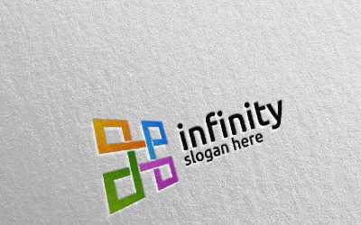 Infinity loop Design 25 Logo Template