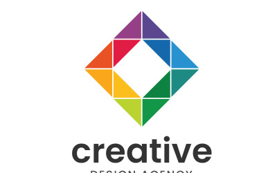 Modèle de logo de marque d &amp;amp; # 39; agence de design créatif