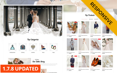 Wedlook - Tema da PrestaShop da loja de roupas de casamento