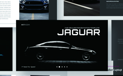 Jaguar - prodejce automobilů Google Slides