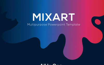 Plantilla de PowerPoint creativa multipropósito Mixart