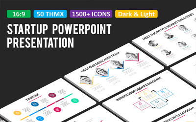 Startup Business PowerPoint-sjabloon