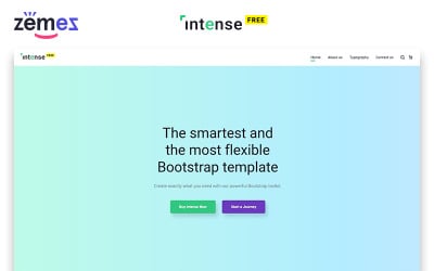 Безкоштовний Intense – Бізнес HTML-шаблон веб-сайту