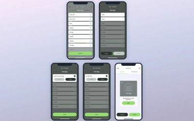 Criar serviços - elementos de interface do usuário de garagem