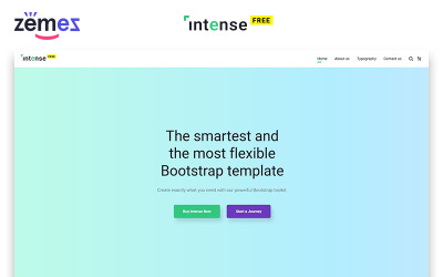 "Intense Free - Business HTML Website Template" - адаптивний Шаблон сайту №92283