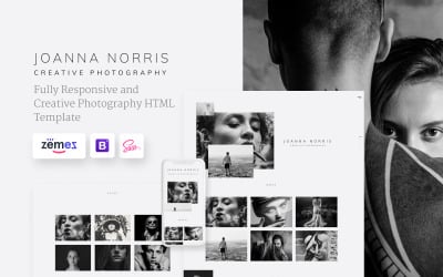 Website Vorlage namens "Joanna Norris - Photographer Portfolio" #92282