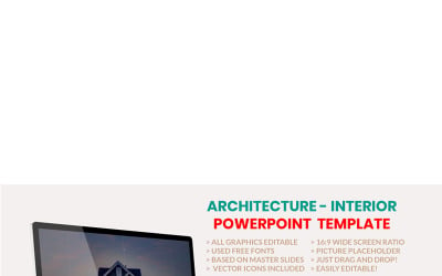 Architectuur - Interieur PowerPoint-sjabloon