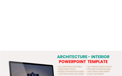 Építészet – belső PowerPoint sablon