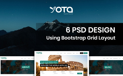 Yota - Modello PSD per viaggi e tour