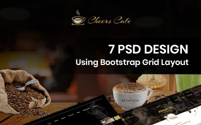 Cheers Cafe - Plantilla PSD de cafetería