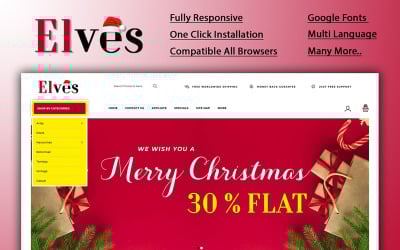 Elves - Christmas Store OpenCart Template