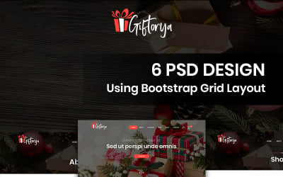 Giftorya - Gift Store PSD Template