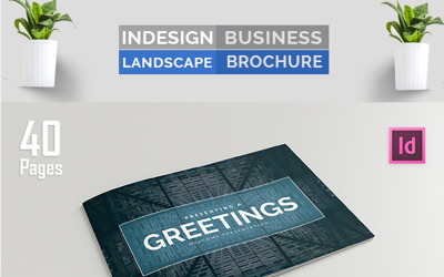 Indesign景观手册-企业形象模板