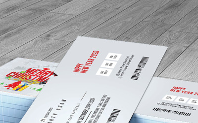 Merry Chirstmas Event Ticket Vol_4 - Corporate Identity Template
