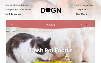 Dogn - Tema PrestaShop del negozio di alimenti per animali domestici