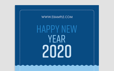 New Year Social Media Layout - Corporate Identity Template