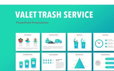 PowerPoint-mall för Valet Trash Service