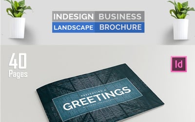 Indesign Peyzaj Broşürü - Kurumsal Kimlik Şablonu