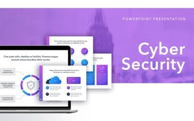 Siber Güvenlik PowerPoint şablonu