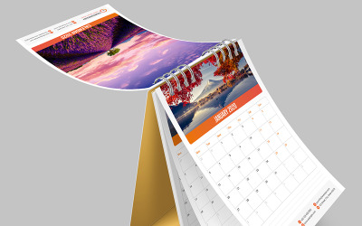 Vertical Desk Calendar 2020 Layout Planner