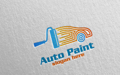 Plantilla de logotipo de pintura de coche 8