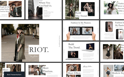 Riot PowerPoint sablon