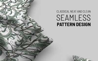 Abstract floral seamless design Pattern #92725