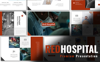 Diapositives Google médicales de l&amp;#39;hôpital rouge