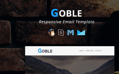 GOBLE - Modelo de boletim informativo de e-mail responsivo corporativo