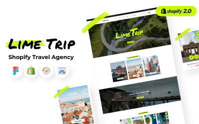 Shopify Tour Booking Theme med Advanced Website Builder Shopify Theme