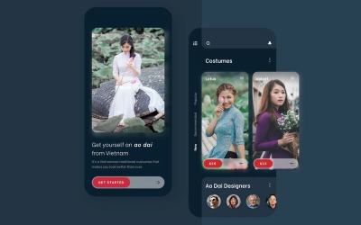 Modello di schizzo dell'interfaccia utente mobile di e-commerce di moda