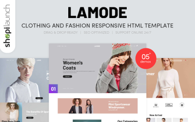 Lamode - Clothing &amp;amp; Fashion Responsive Website Template