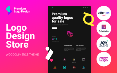 Responsywny motyw WooCommerce Logoster - Creative And Modern Logo Design Shop #92870