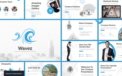 Wavez - szablon Keynote