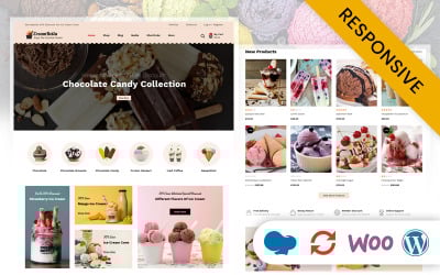 CreamBella IceCream Store WooCommerce-Thema