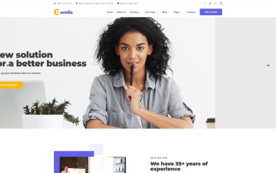 Demlia - Modelo de site de consultoria de negócios