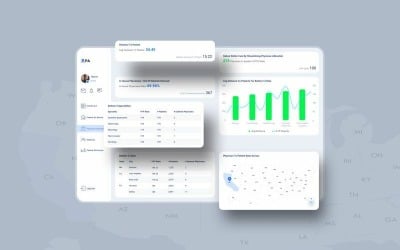 Эскизный шаблон UI V2 панели управления врачом