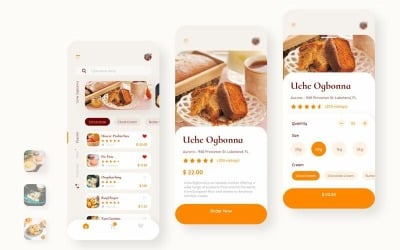 Food - Uche Bakery Booking Sketch Template