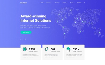.interson - Шаблон веб-сайта Internet Clean HTML