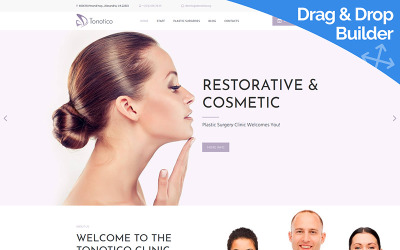 Plantilla Moto CMS 3 "Tonotico - Cosmetic Surgery" #92989