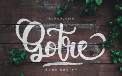 Gotre | Cursief lettertype