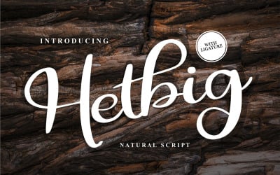 Hetbig | Carattere corsivo naturale