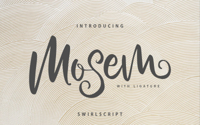 Mosem | Fuente cursiva Swirl