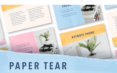 Paper Tear - szablon Keynote