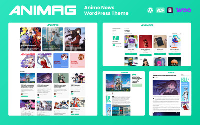 ANIMAG - Anime Nieuws WordPress Thema + RTL