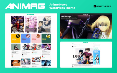 ANIMAG - Tema WordPress de notícias de anime