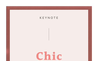 CHIC - modello di Keynote