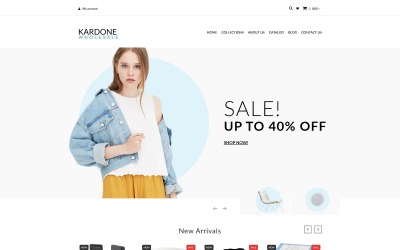 Modelo de loja de atacado Kardone - tema limpo do Shopify