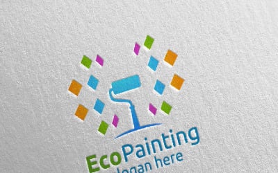 Home Painting Vector 8 Logo Template