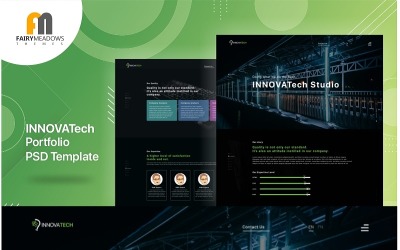Innovatech - шаблон портфоліо PSD